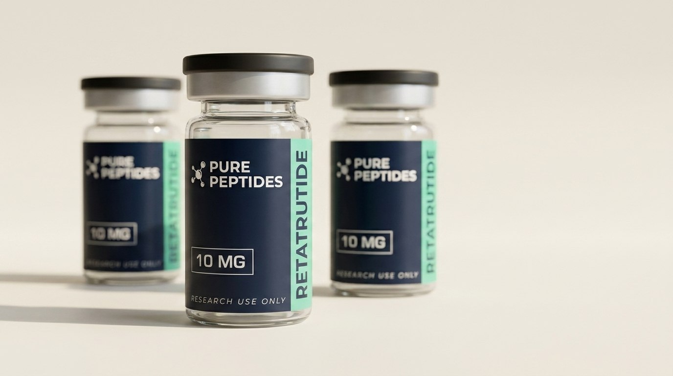 Three Pure Peptides Retatrutide vials